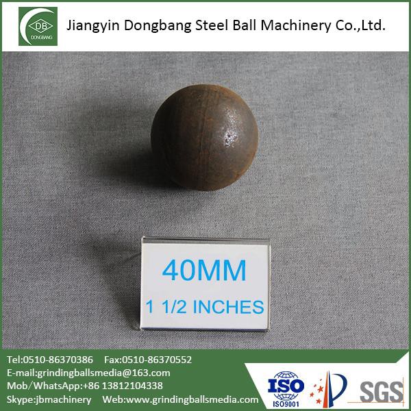 40mm Forged Steel Ball For Iron Ore Mine
